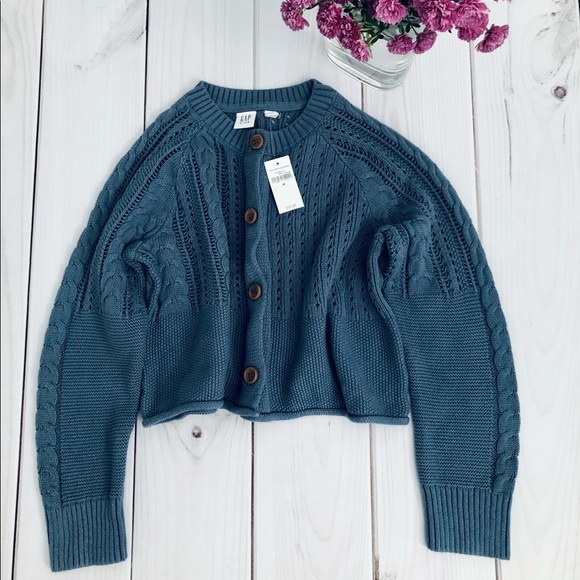 GAP Other - NWT Blue Cardigan Girl Size M